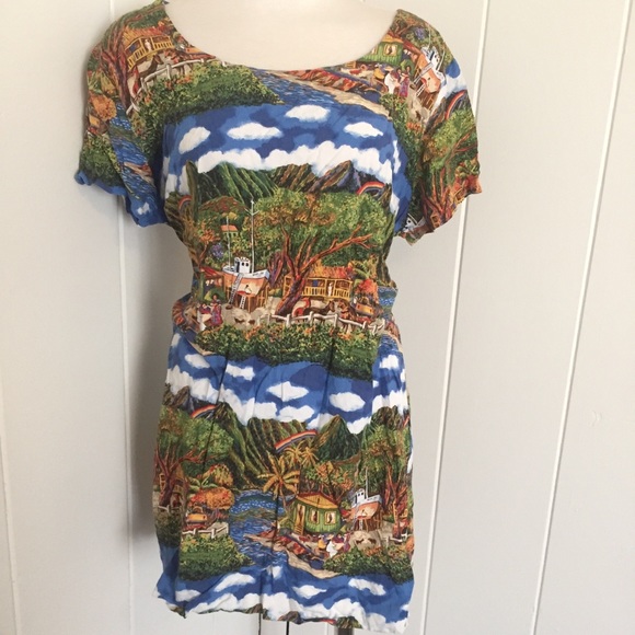 reyn spooner Dresses & Skirts - REYN SPOONER dress with beautiful landscape